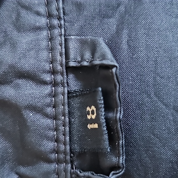 Black nylon jacket vintage open front puffy shoulders 18 XXL / XXXL. FLEETSTREET - Picture 10 of 11